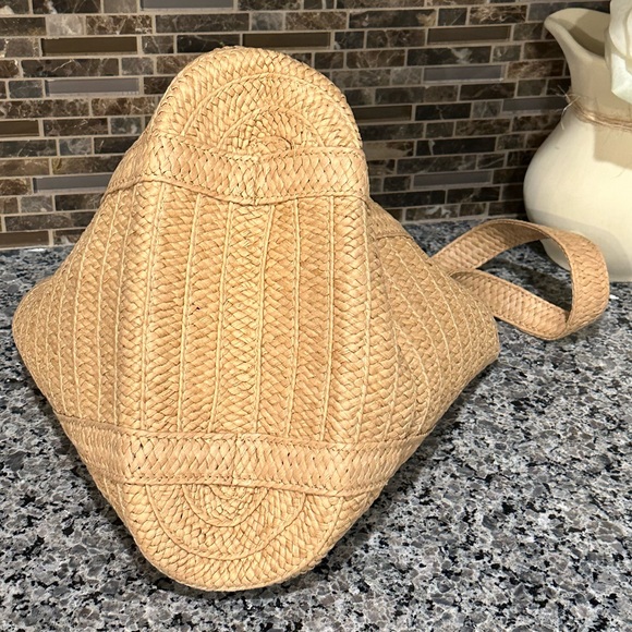 ✨NWT✨ Draper James "Everyday" Straw Shoulder Bag Resort Coastal - Picture 4 of 10